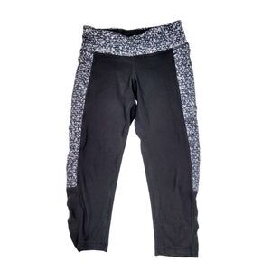 2/$20 90 Degree By Reflex Black With Floral Pattern Legging Pants Size: XS